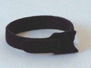VELCRO HOOK AND LOOP CABLE TIES - Black 150mm x12mm