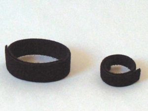 VELCRO HOOK AND LOOP STRAPPING - Black 25mm x12mm